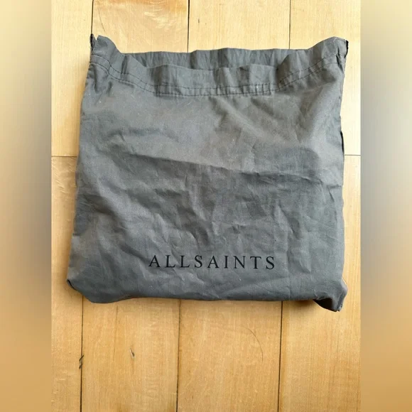 All Saints Kepi gray leather crossbody with whip stitch details - Picture 8 of 8